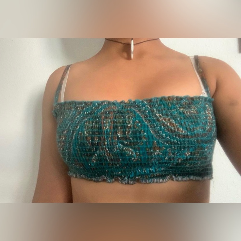 Tweed crop top